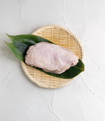Chicken breast skin on